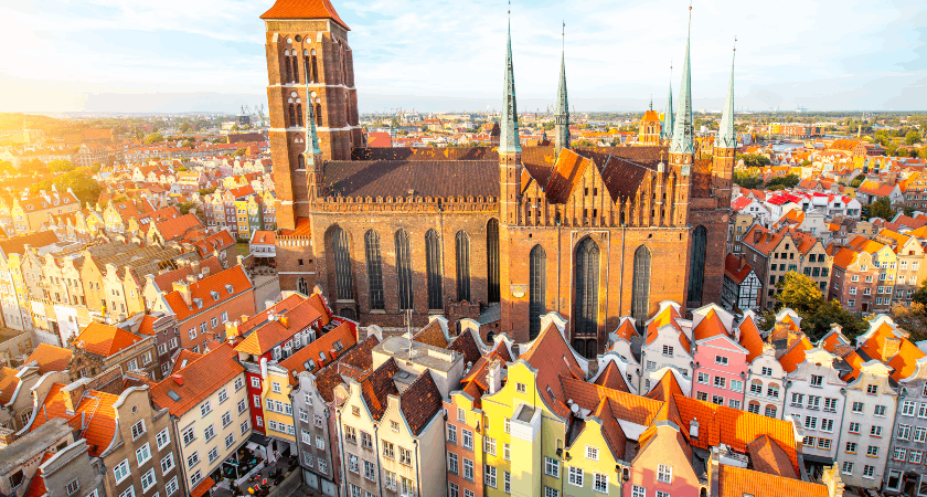 Gdansk city view