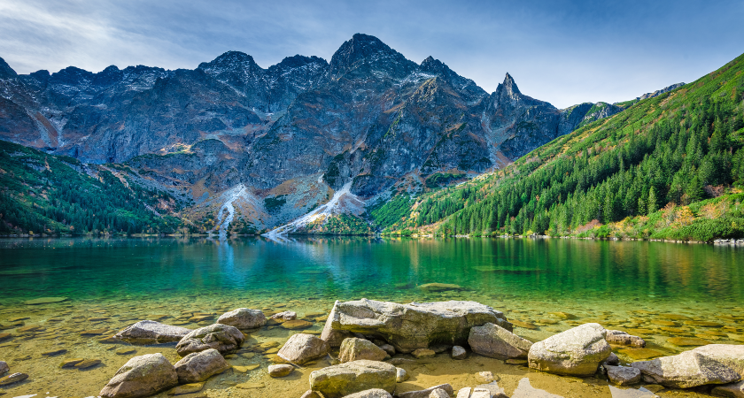 horské jezero mountain lake