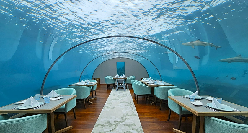podmořská restaurace underwater restaurant