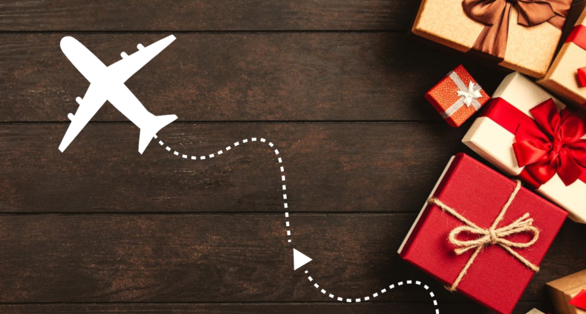 dárky a letadlo gifts and plane