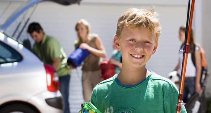 Portrét chlapce s hloubkou ostrosti