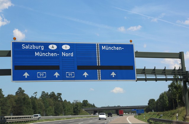 dálnice u Salzburgu